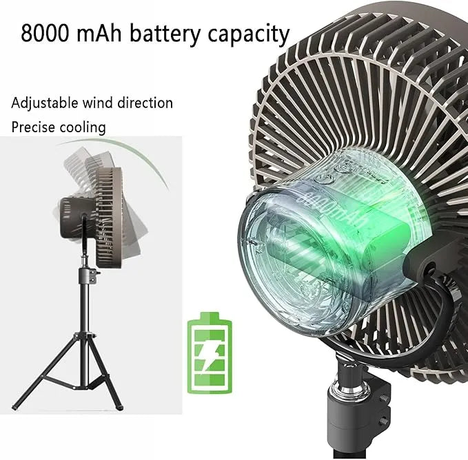 Outdoor Camping Fan – Portable Cooling for Every Adventure 🌲❄️