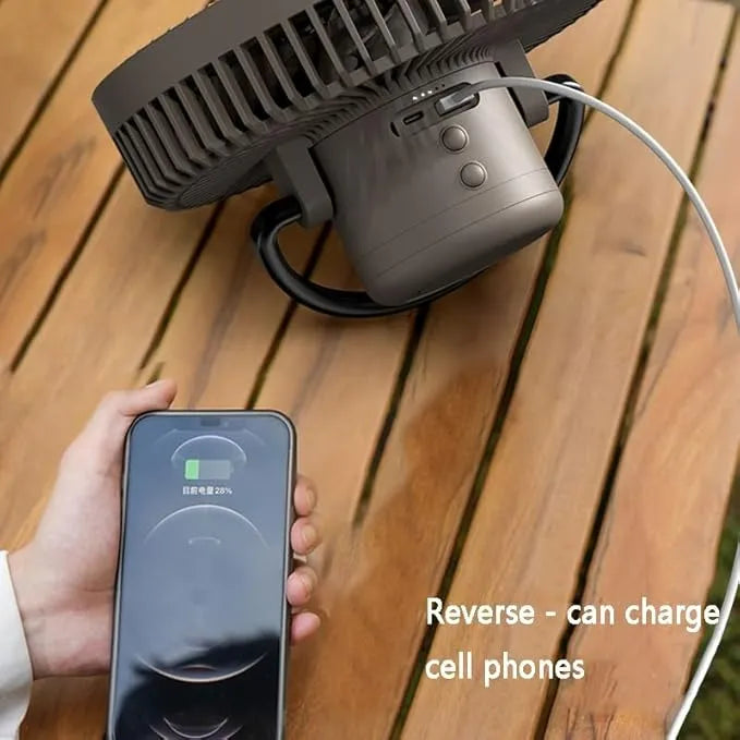 Outdoor Camping Fan – Portable Cooling for Every Adventure 🌲❄️